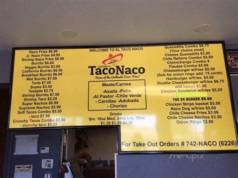 Order Taqueria el Taco Naco .
